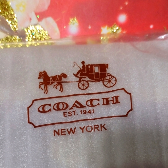 Coach Patent Leather👛 Deep Purple & Gold Hued LG 👛 Purse NWT - Picture 4 of 14